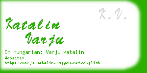 katalin varju business card